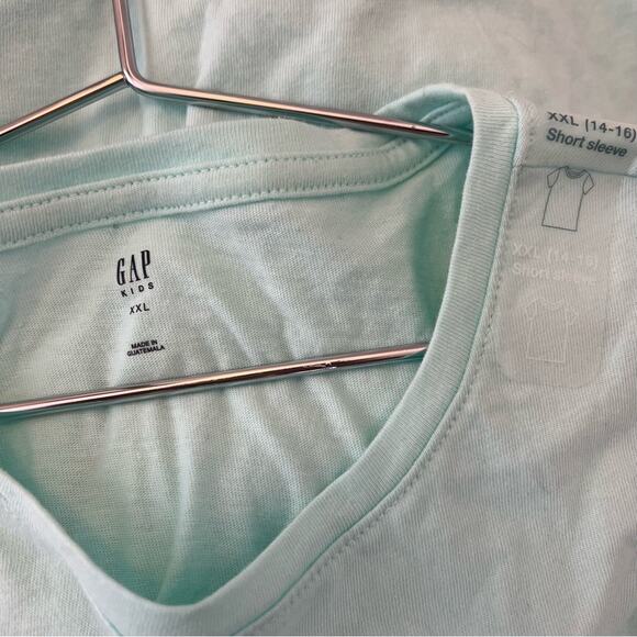 Gap Kids Girls Are Strong Floral short sleeve graphic tee mint aqua green - Picture 4 of 6